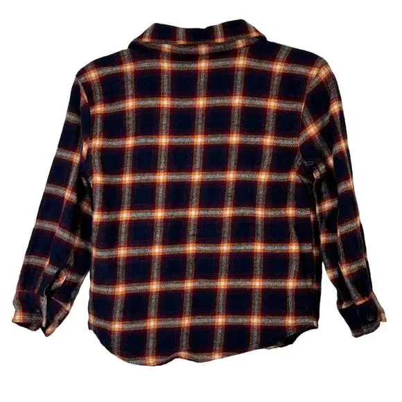 Old Navy Boys Plaid Flannel Button Down size 4T - Picture 7 of 7